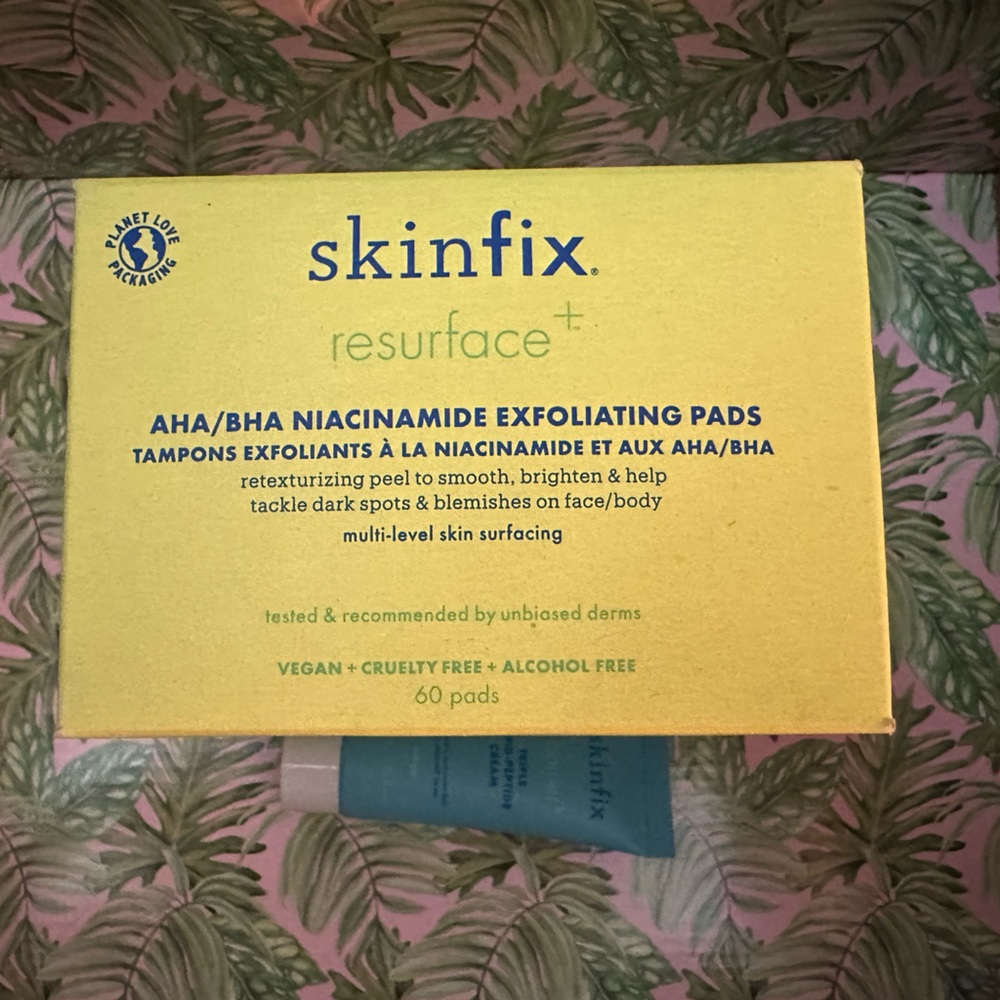 Skinfix Resurface+ Exfoliating Pads new! Mini cream